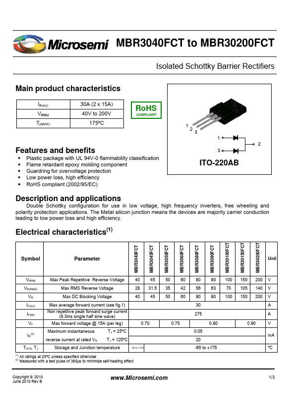 MBR3040FCT