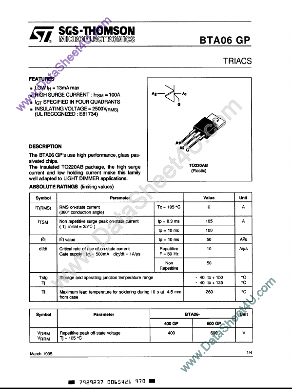 BTA06-400GP