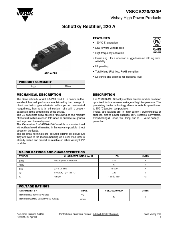 VSKCS220-030P