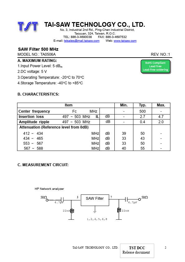 TA0506A