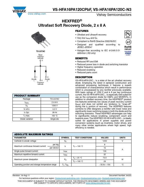 VS-HFA16PA120C-N3