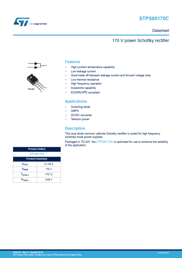 STPS80170CW