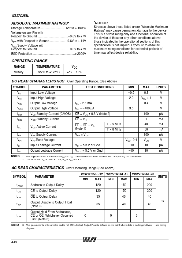 WS27C256L-12TMB