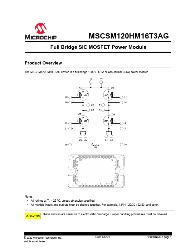 MSCSM120HM16T3AG