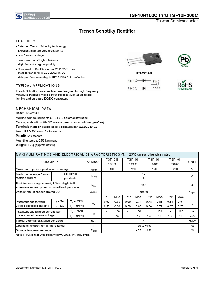 TSF10H200C