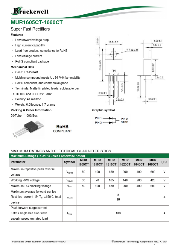 MUR1610CT