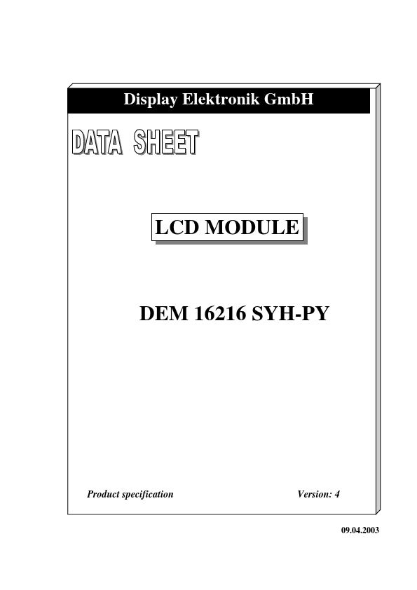 DEM16216SYH-PY