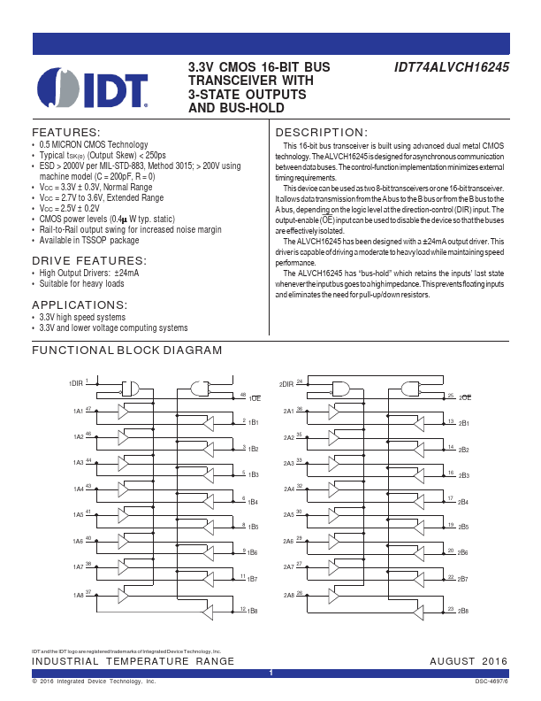 IDT74ALVCH16245