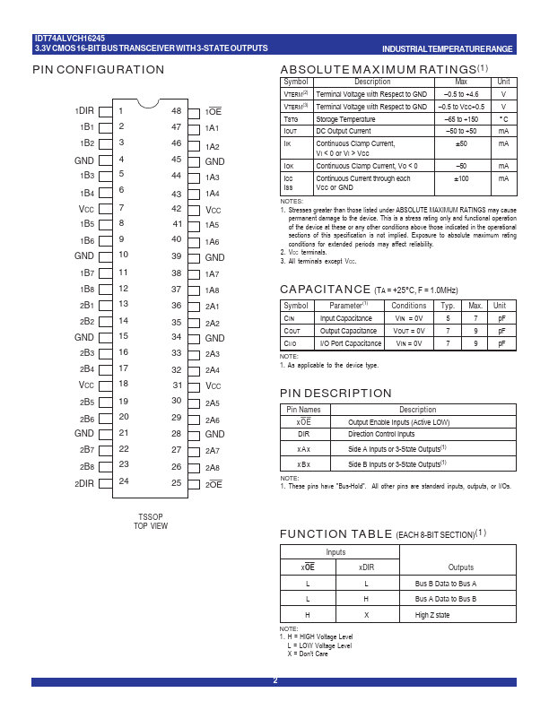 IDT74ALVCH16245