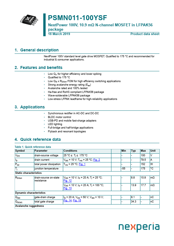 PSMN011-100YSF