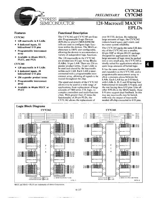 CY7C342