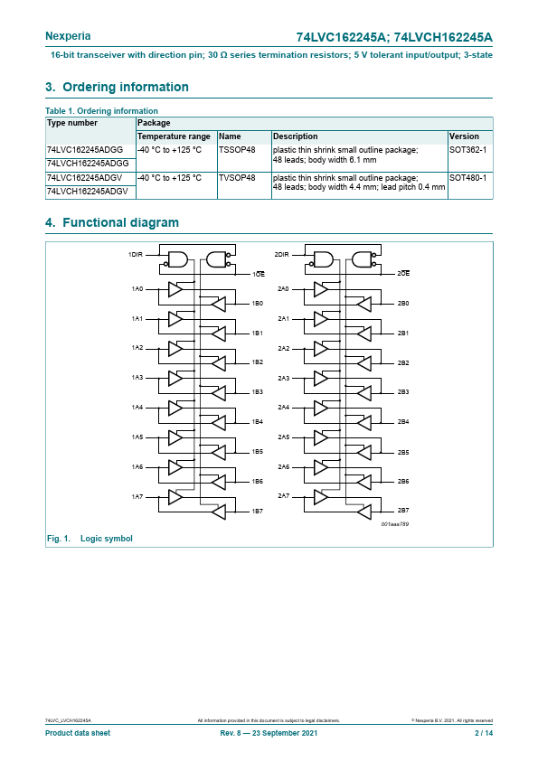 74LVC162245ADGV