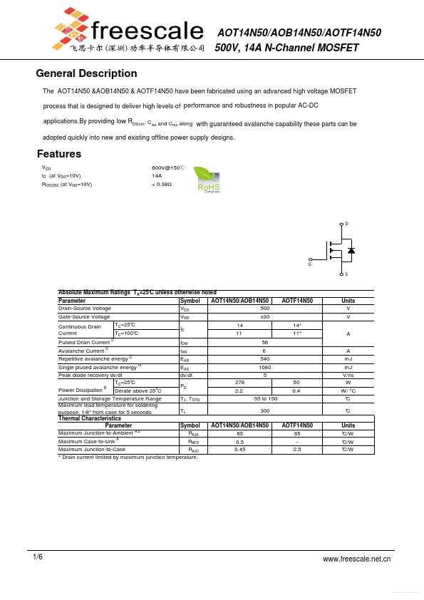 AOTF14N50