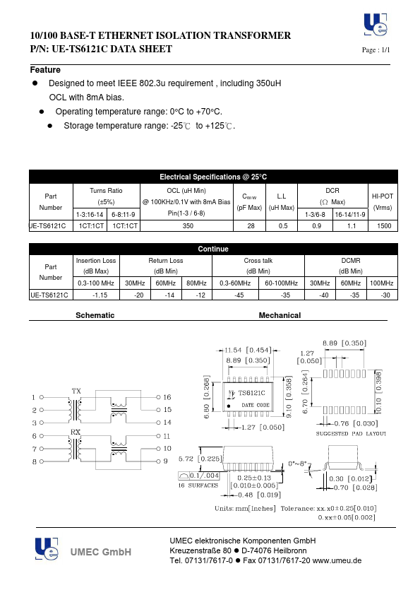 UE-TS6121C