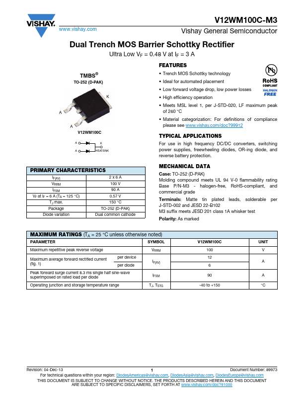 V12WM100C-M3