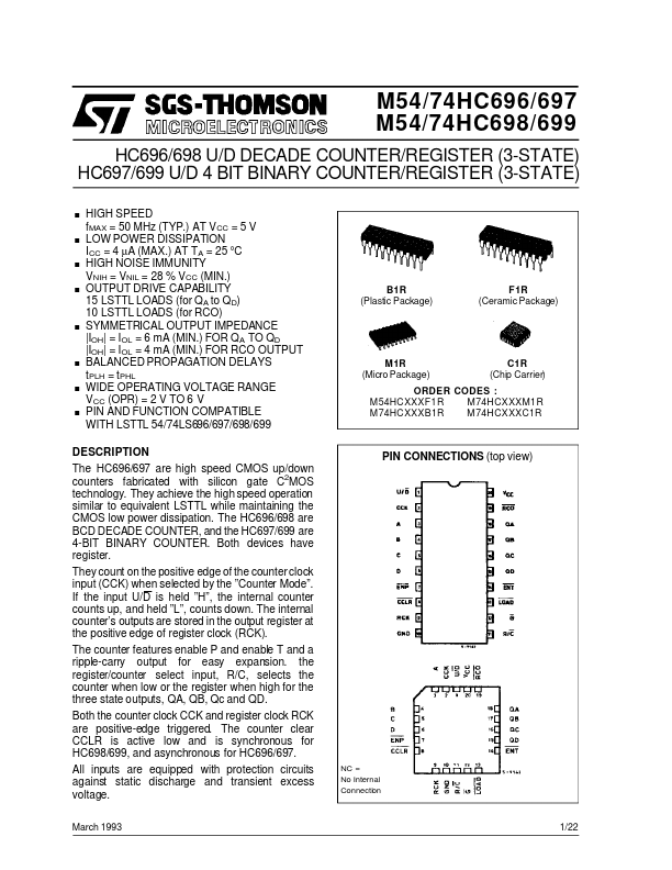 M74HC699