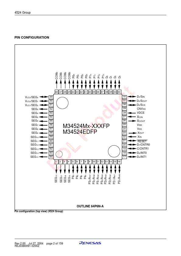 M34524MC-XXXFP