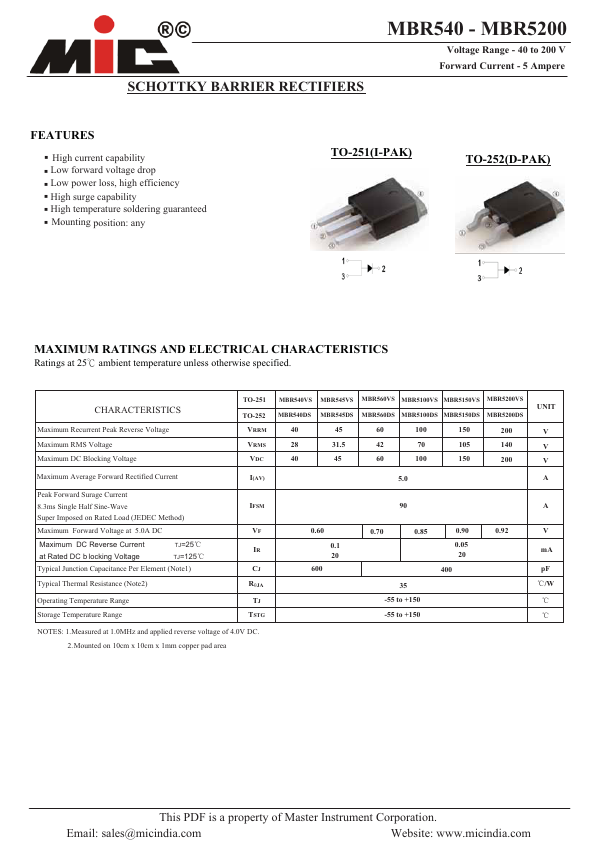 MBR545VS