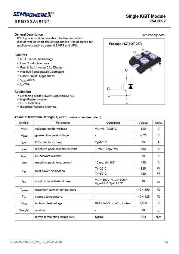 SPM75GA601S7