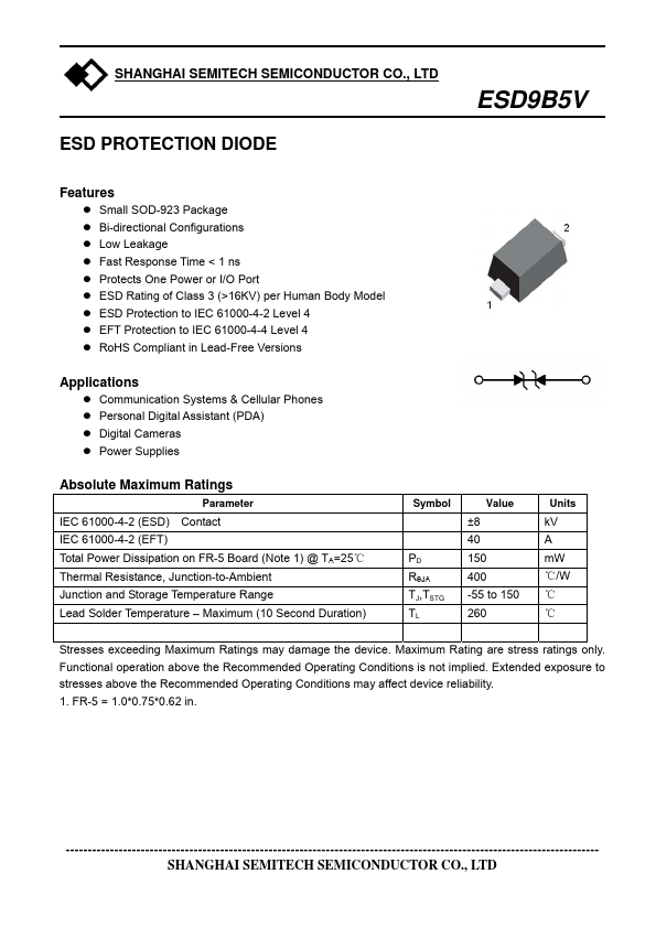 ESD9B5V