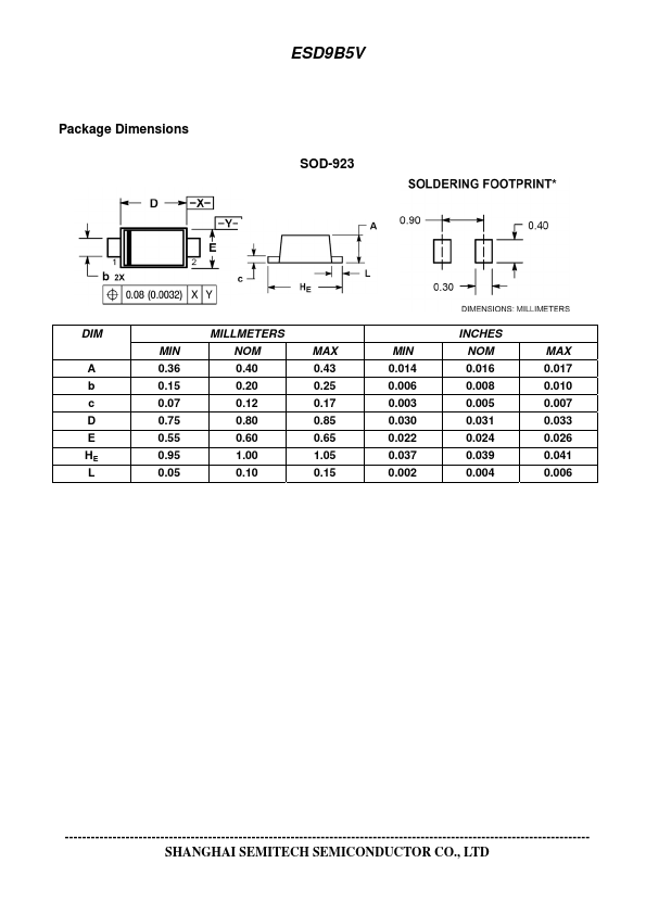 ESD9B5V