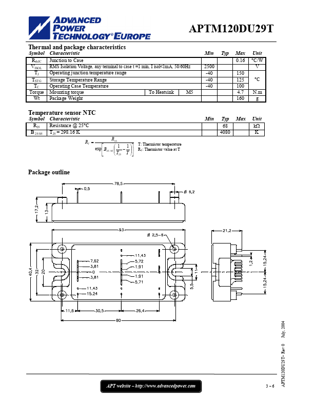 APTM120DU29T