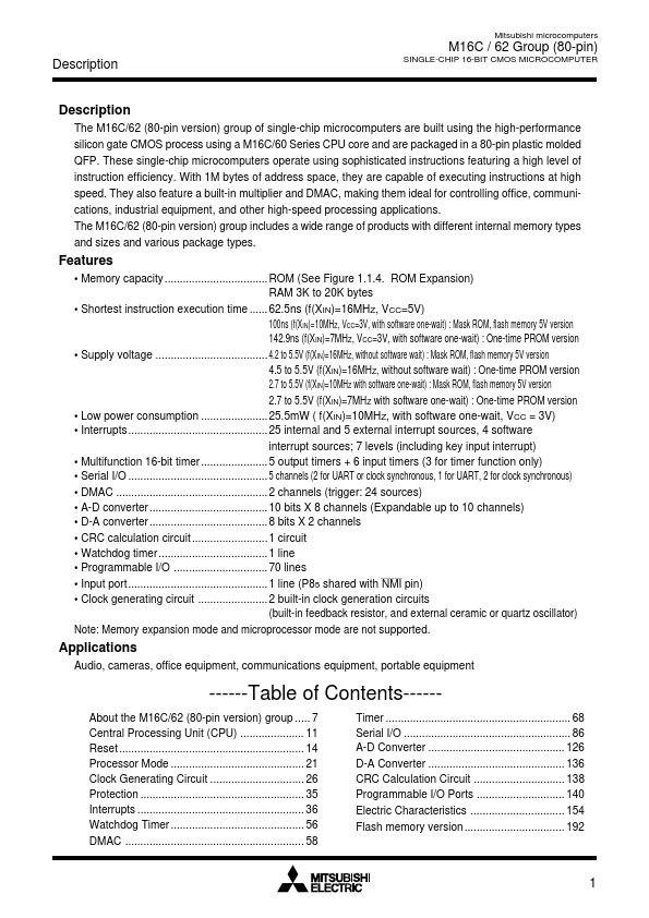 M30623MCA-B72GP