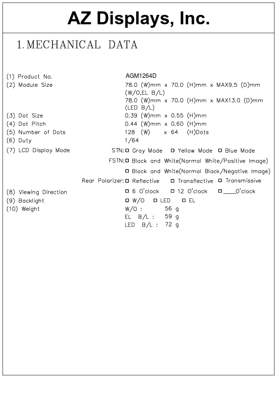 AGM1264D