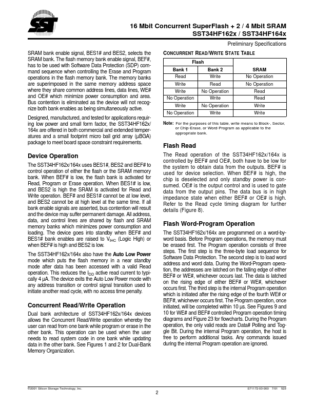 SST34HF164x