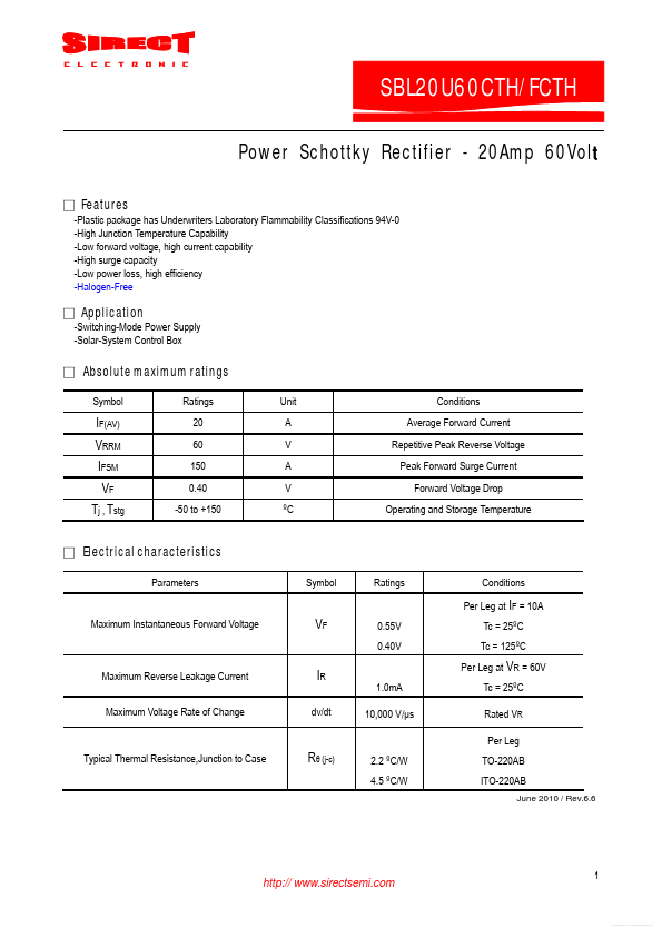 SBL20U60FCTH