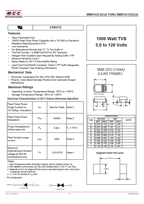 SMB10J9.0A