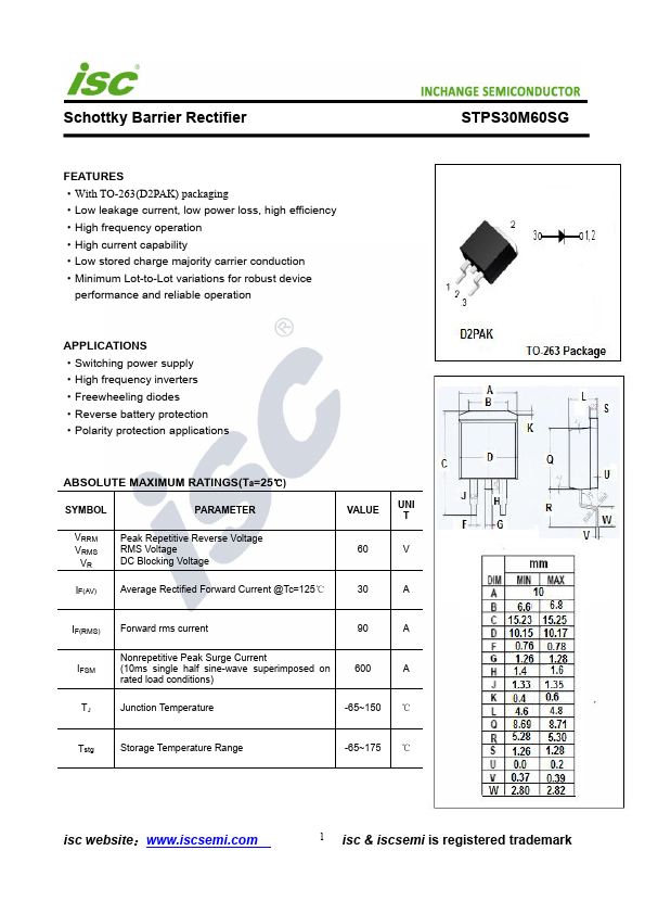 STPS30M60SG