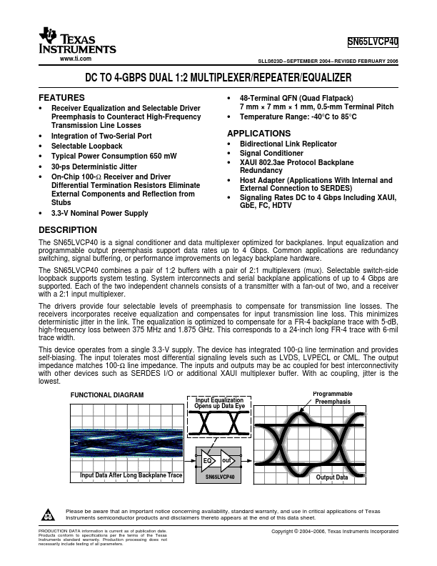 SN65LVCP40