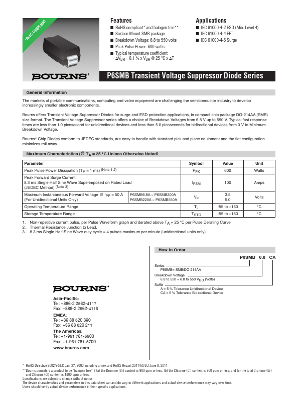 P6SMB510A