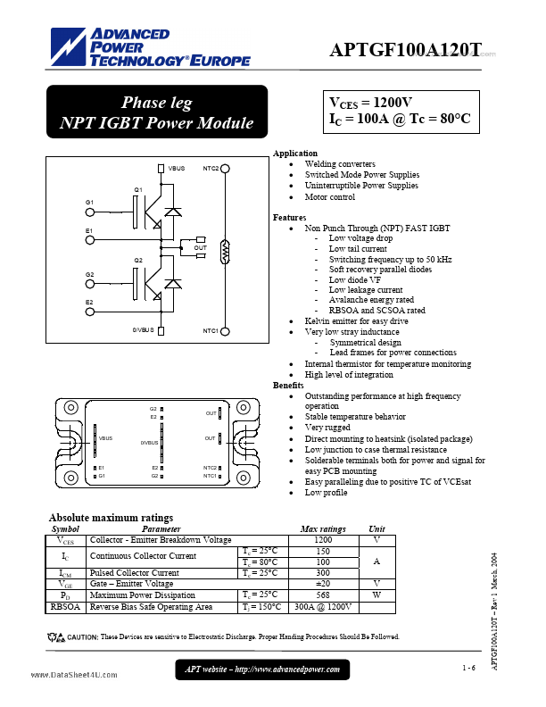 APTGF100A120T