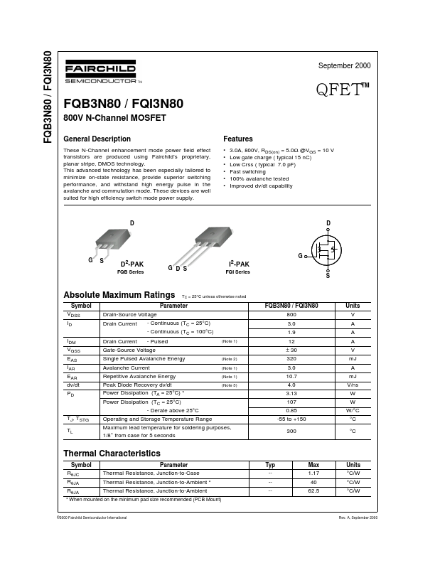 FQB3N80