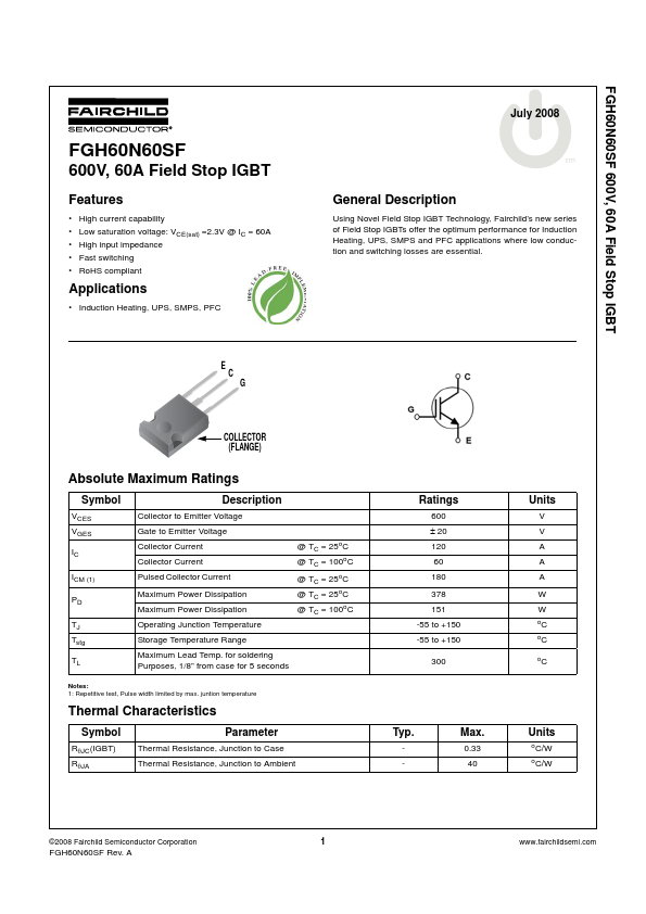 FGH60N60SF