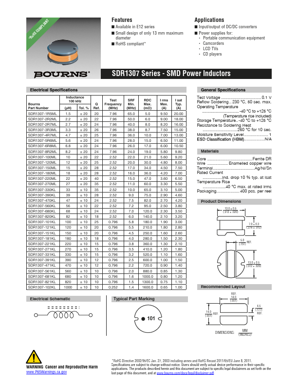 SDR1307-102KL