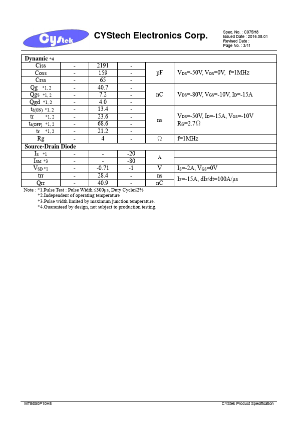 MTB050P10H8