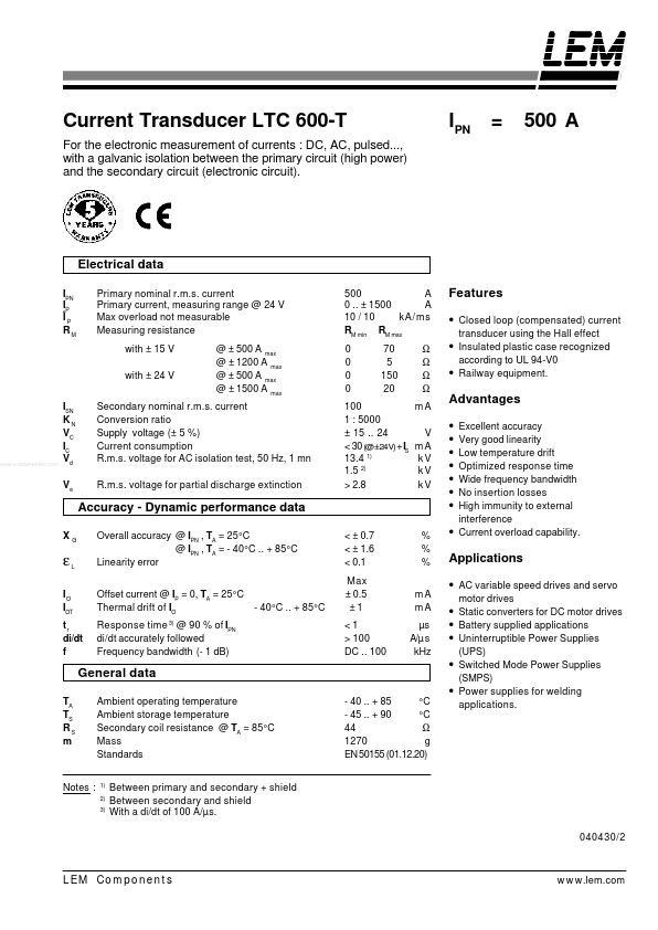 LTC600-T