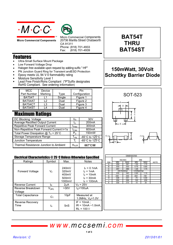 BAT54CT