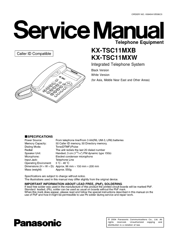 KX-TSC11MXW