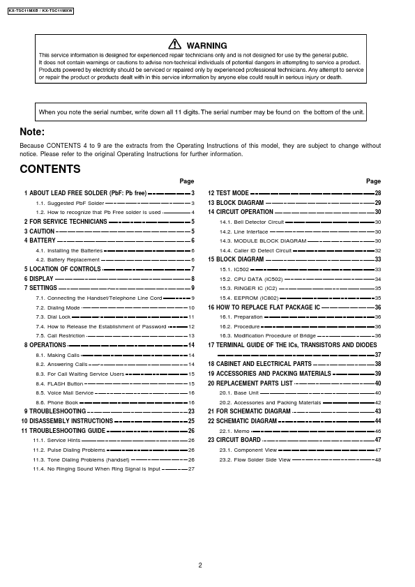 KX-TSC11MXW