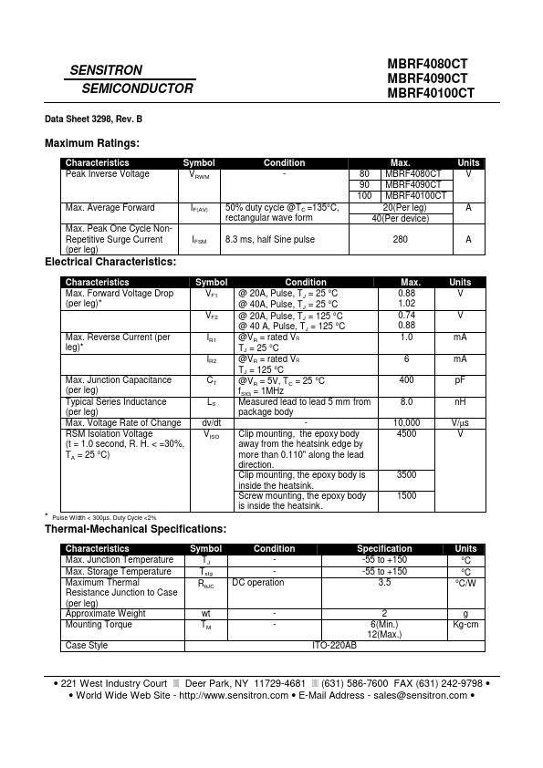 MBRF4080CT