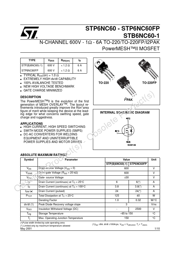 STP6NC60