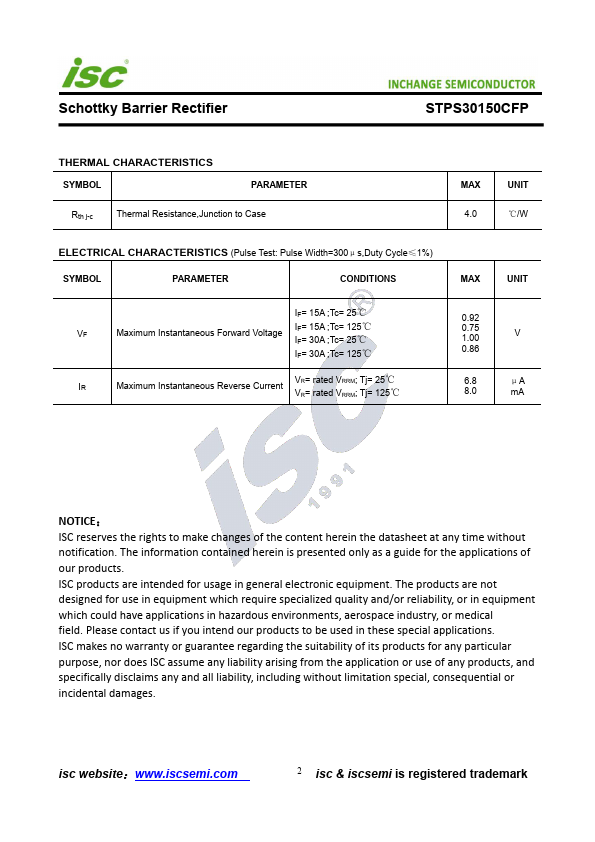 STPS30150CFP