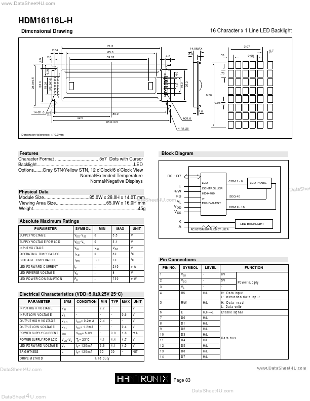 HDM16116L-H