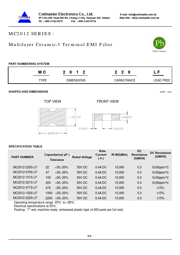 MC2012-101S-LF