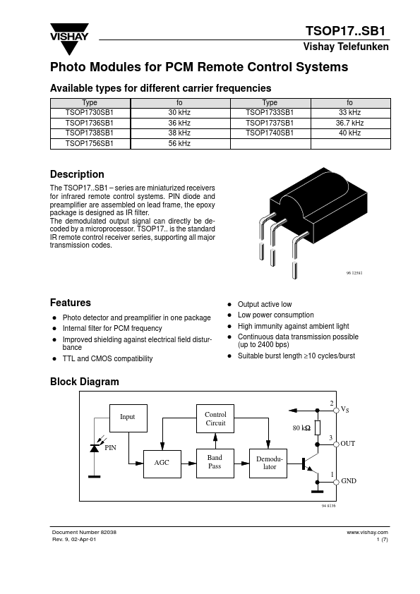 TSOP1733SB1