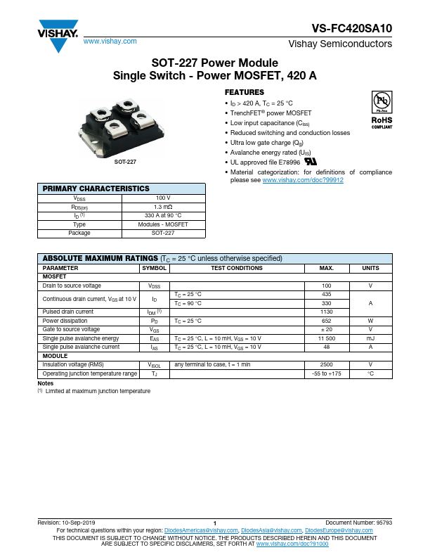 VS-FC420SA10